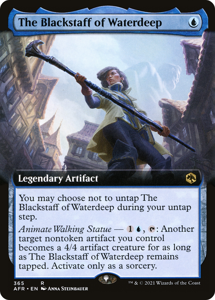The Blackstaff of Waterdeep (AFR-365) [Adventures in the Forgotten Realms] (Extended Art) Foil MTG Single Wizards of the Coast