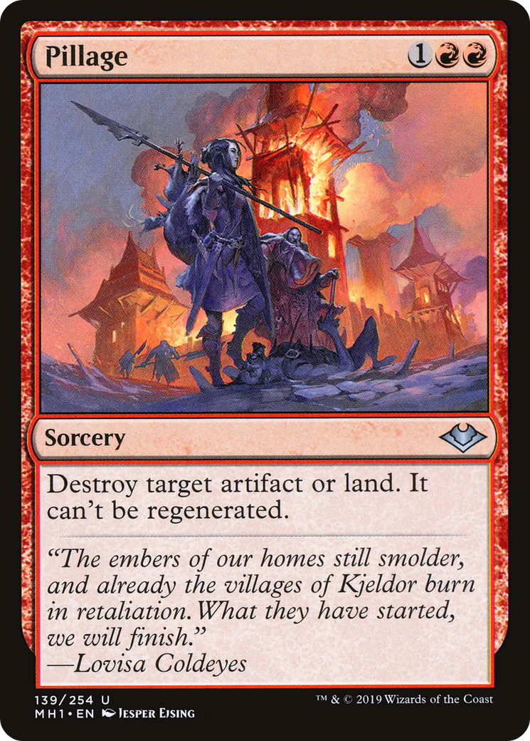 Pillage (MH1-139) [Modern Horizons] MTG Single Modern Horizons