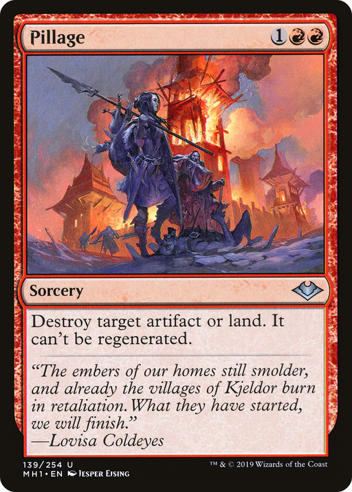 Pillage (MH1-139) [Modern Horizons] Foil MTG Single Modern Horizons