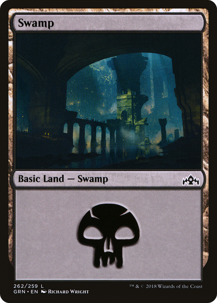 Swamp (GRN-262) [Guilds of Ravnica] Foil MTG Single Wizards of the Coast