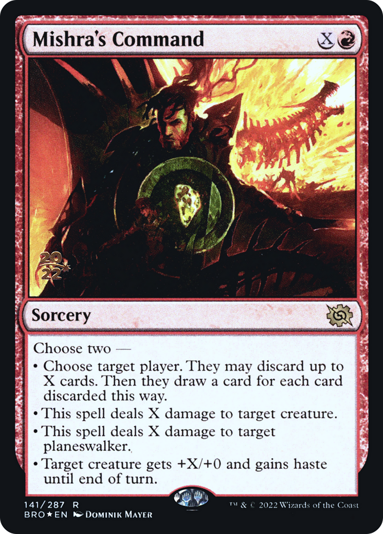 Mishra's Command (PRE-141) [The Brothers' War Promos] Foil MTG Single Wizards of the Coast