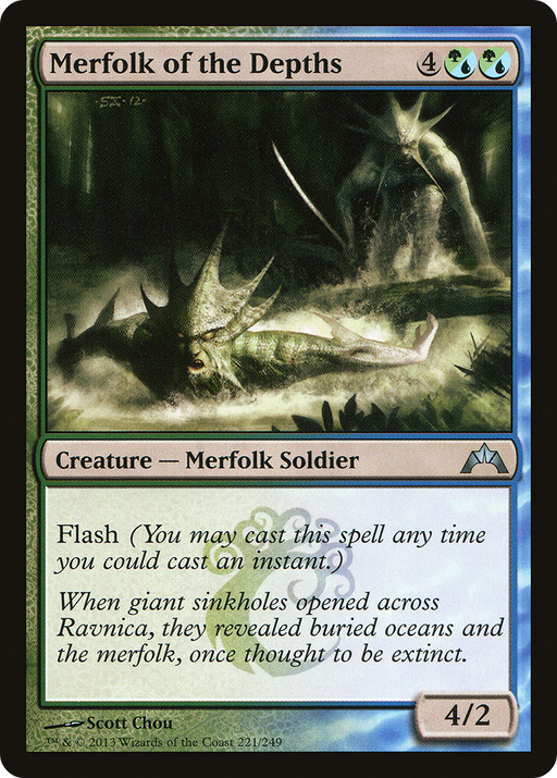 Merfolk of the Depths (GTC-221) [Gatecrash] MTG Single Wizards of the Coast
