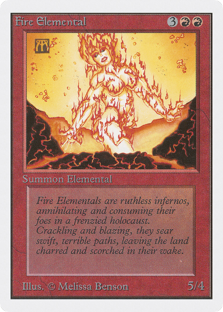 Fire Elemental (2ED-149) [Oldschool] Unlimited Edition MTG Single Wizards of the Coast