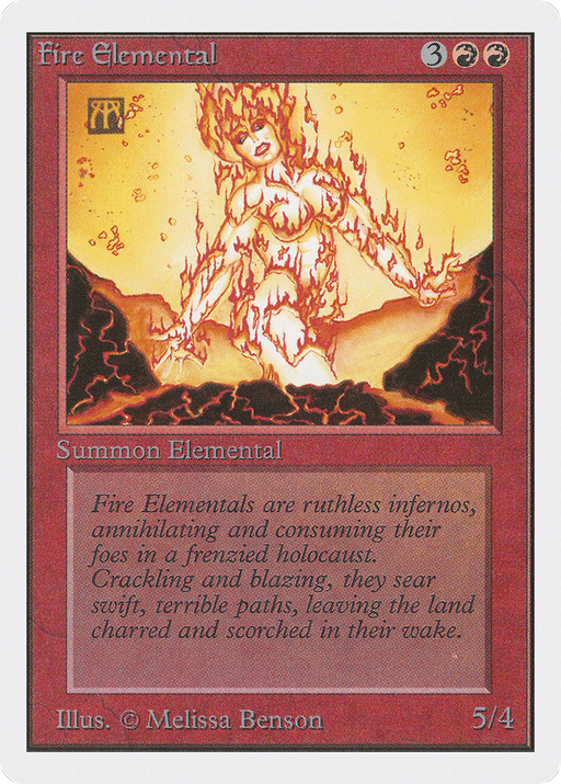 Fire Elemental (2ED-149) [Oldschool] Unlimited Edition MTG Single Wizards of the Coast