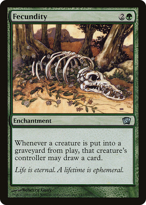 Fecundity (8ED-247) [8th Edition] MTG Single Wizards of the Coast