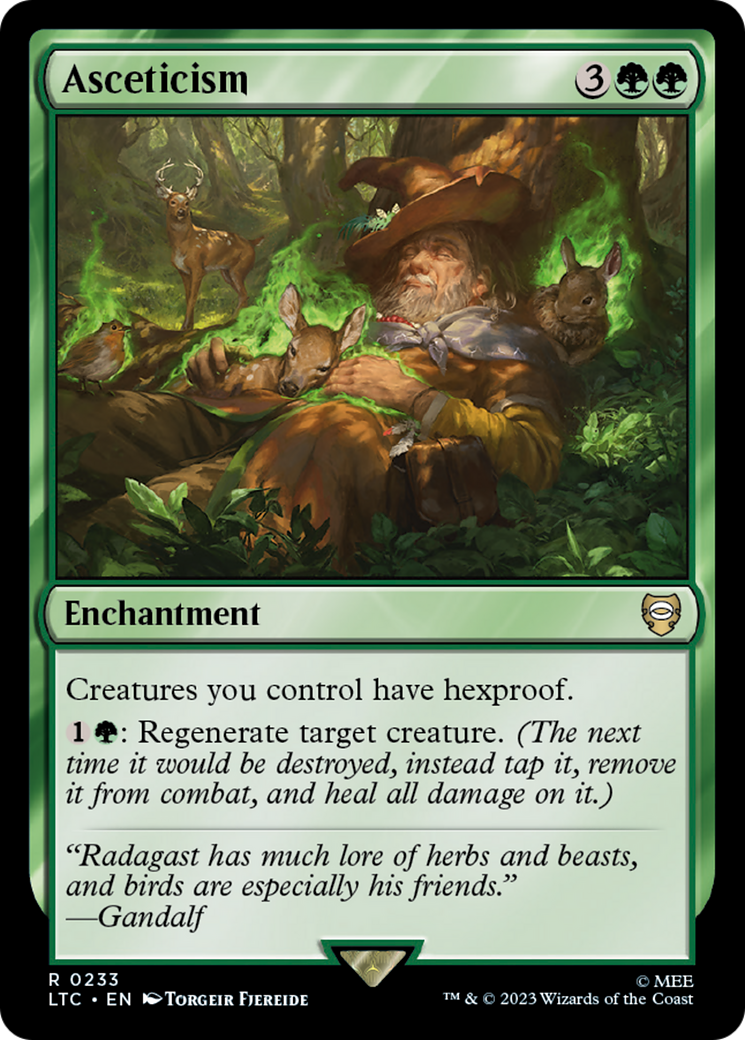 Asceticism (LTC-233) [Tales of Middle-earth Commander] MTG Single Wizards of the Coast