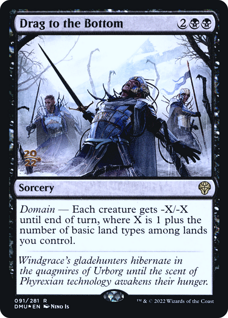 Drag to the Bottom (PRE-91S) [Dominaria United Promos] Foil MTG Single Wizards of the Coast