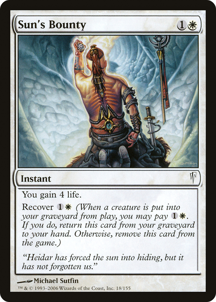 Sun's Bounty (CSP-018) [Coldsnap] Foil MTG Single Wizards of the Coast