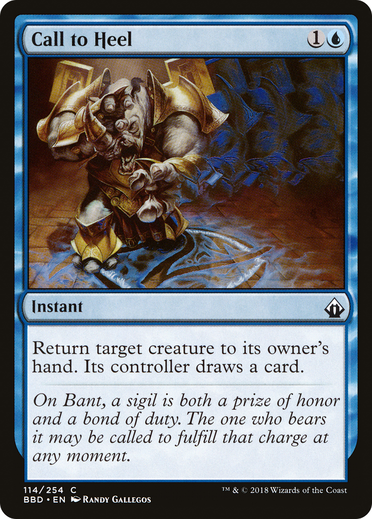 Call to Heel (BBD-114) [Battlebond] Foil MTG Single Wizards of the Coast