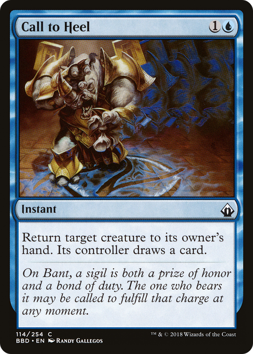 Call to Heel (BBD-114) [Battlebond] Foil MTG Single Wizards of the Coast