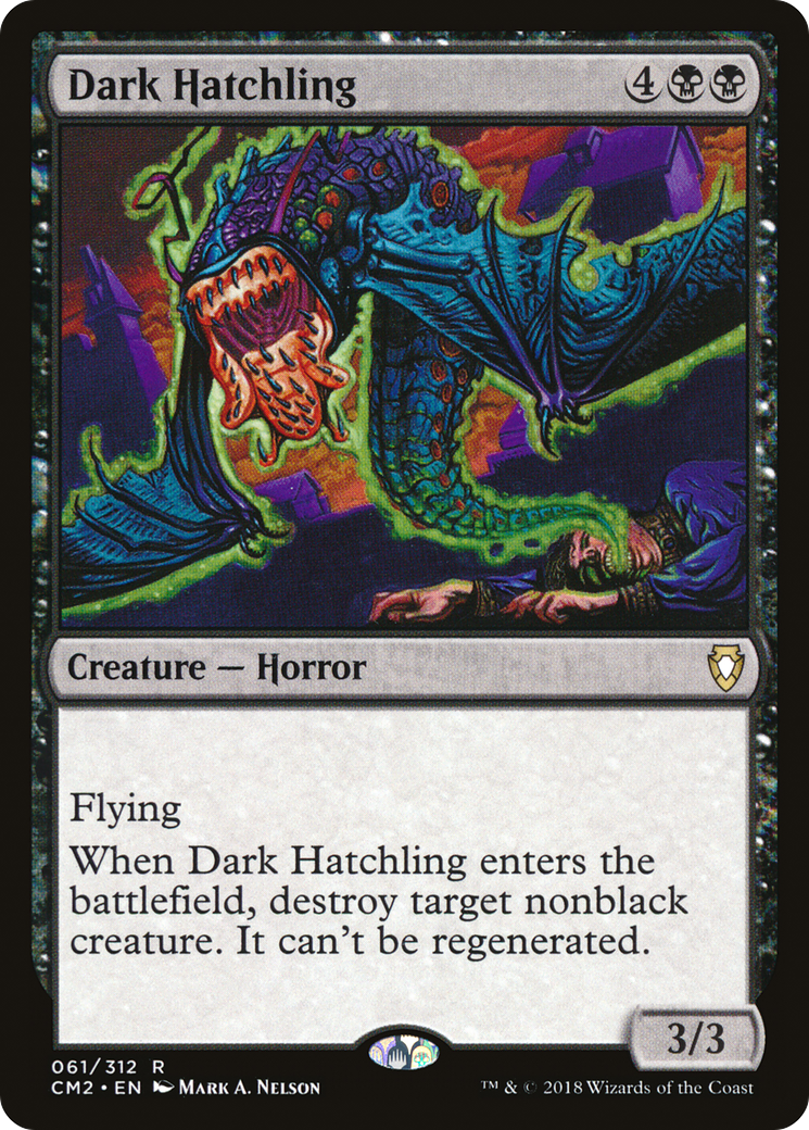 Dark Hatchling (CM2-061) [Commander Anthology Volume II] MTG Single Wizards of the Coast