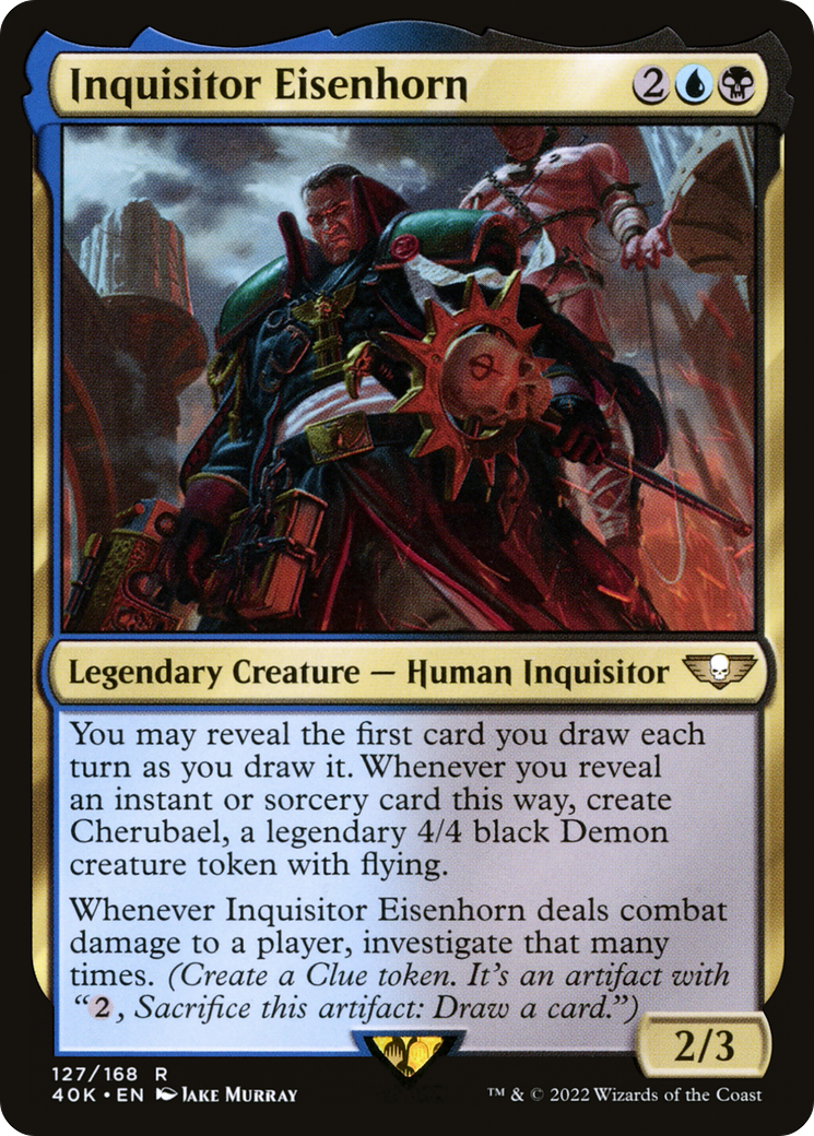 Inquisitor Eisenhorn (40K-127) [Warhammer 40,000 Commander] MTG Single Wizards of the Coast