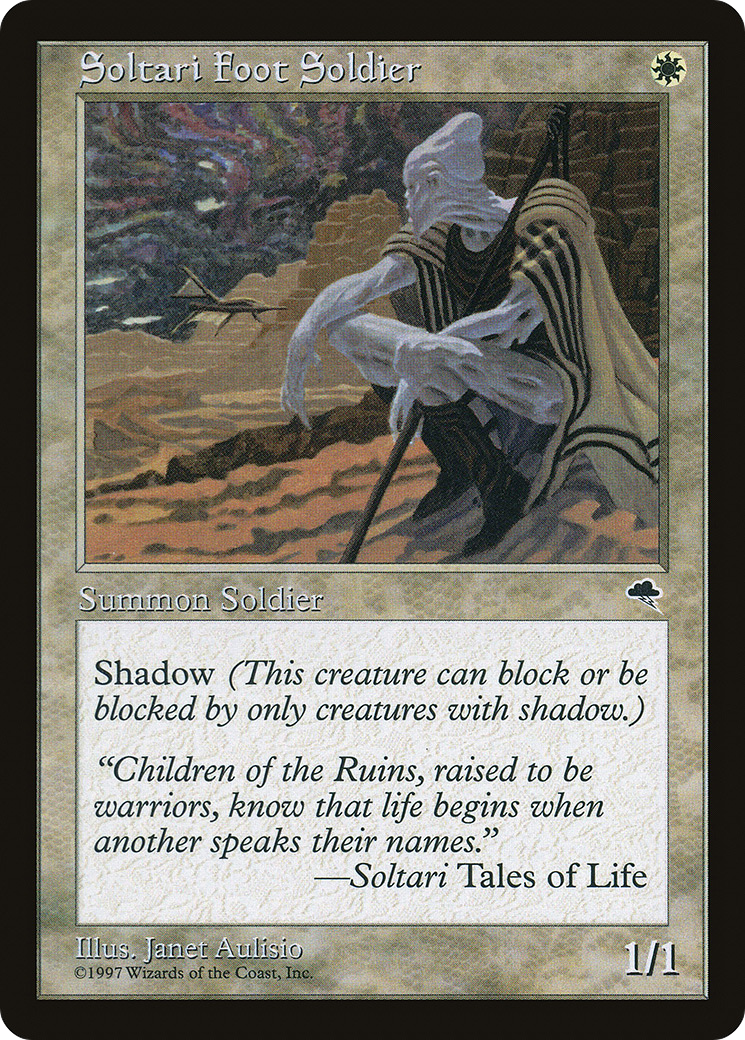 Soltari Foot Soldier (TMP-043) [Tempest] MTG Single Wizards of the Coast
