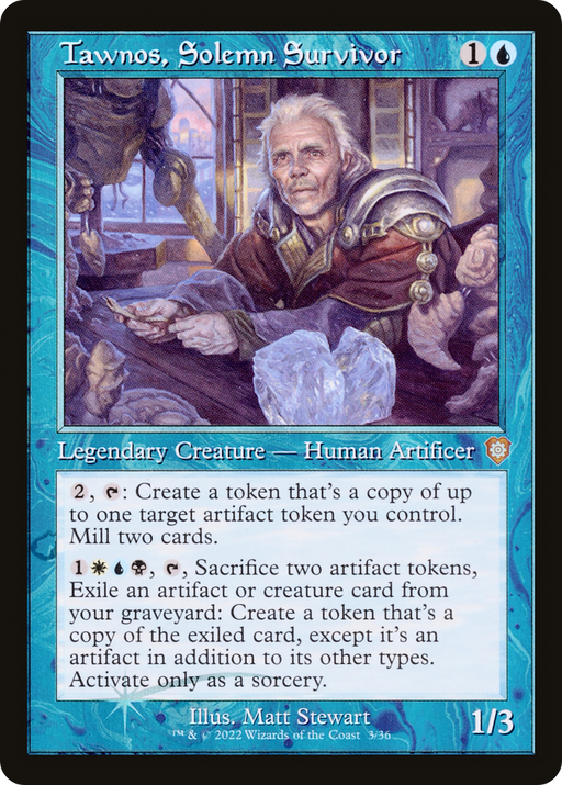 Tawnos, Solemn Survivor (BRC-003) [The Brothers' War Commander] MTG Single Wizards of the Coast