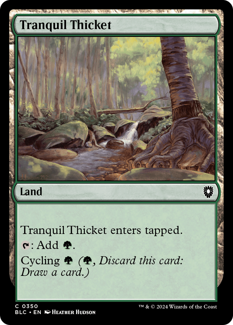 Tranquil Thicket (BLC-350) [Bloomburrow Commander] MTG Single Wizards of the Coast