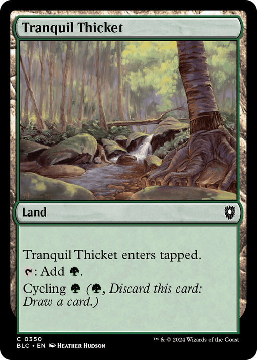 Tranquil Thicket (BLC-350) [Bloomburrow Commander] MTG Single Wizards of the Coast