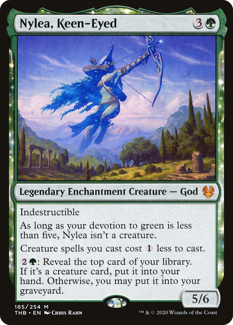 Nylea, Keen-Eyed (THB-185) [Theros Beyond Death] Foil MTG Single Wizards of the Coast