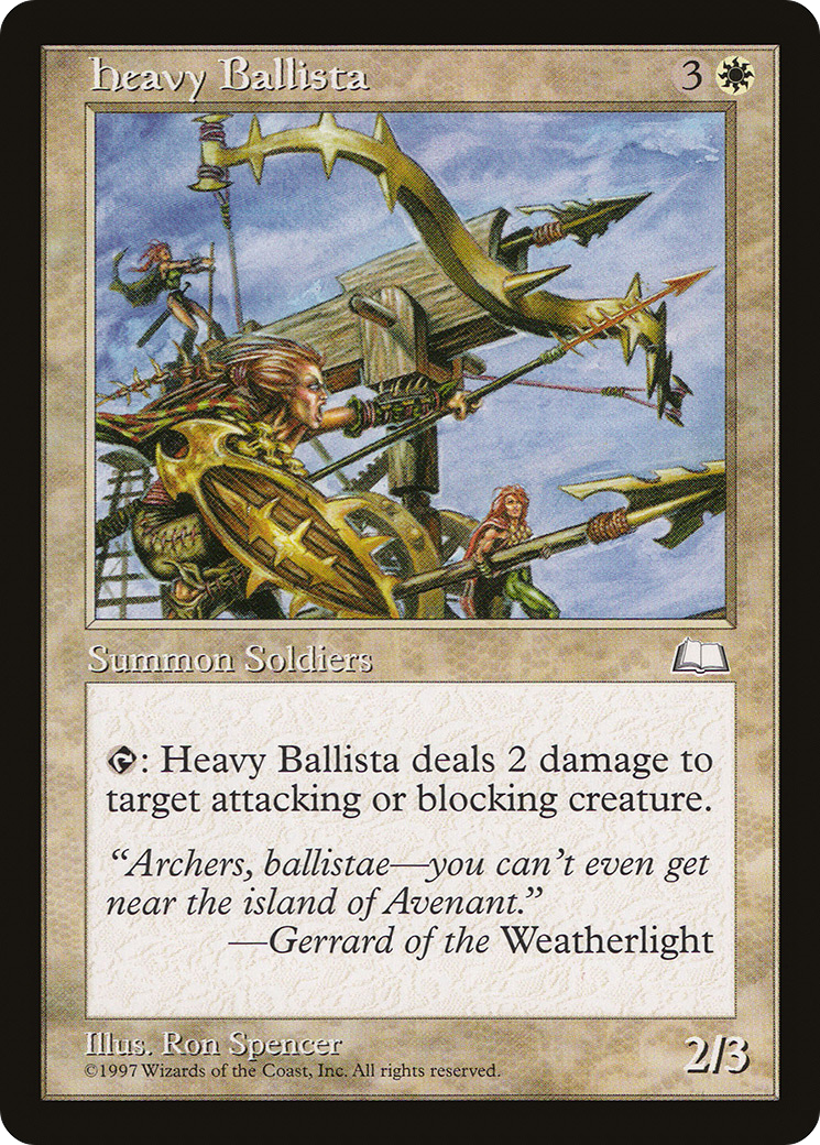 Heavy Ballista (WTH-017) [Weatherlight] MTG Single Wizards of the Coast