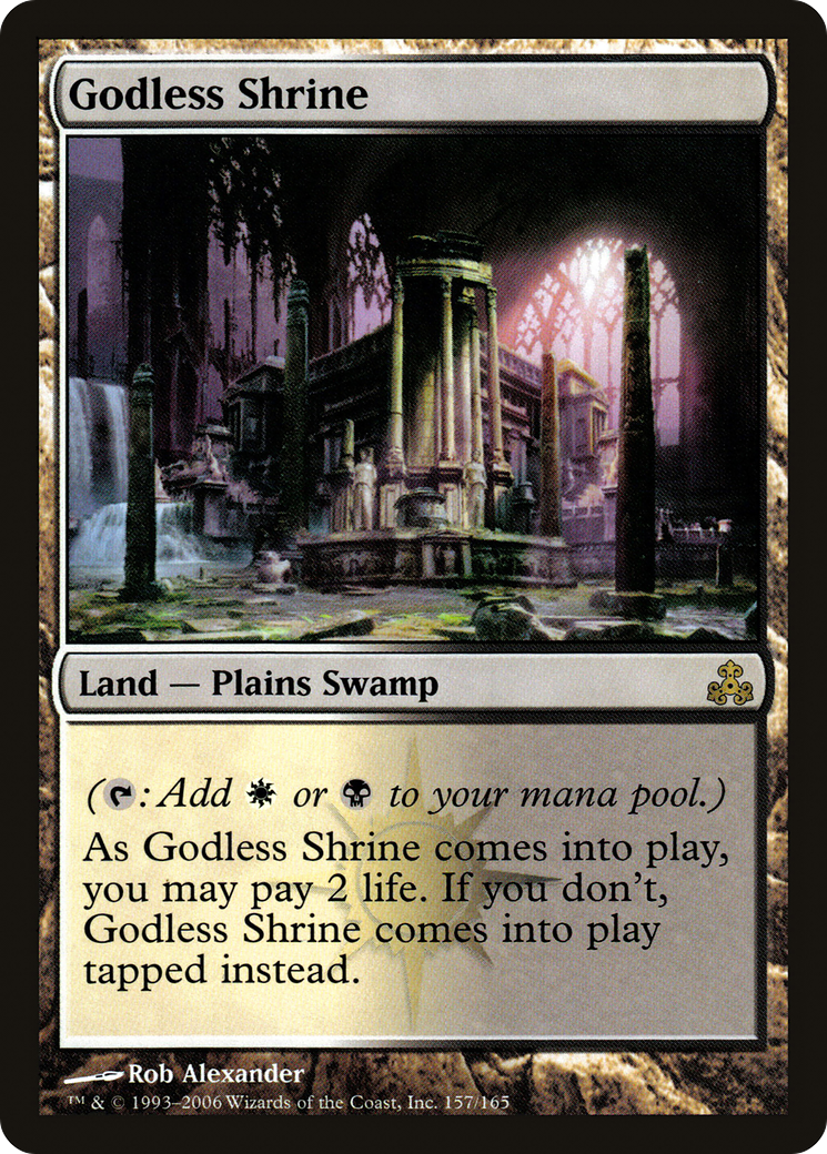 Godless Shrine (GPT-157) [Guildpact] Foil MTG Single Wizards of the Coast