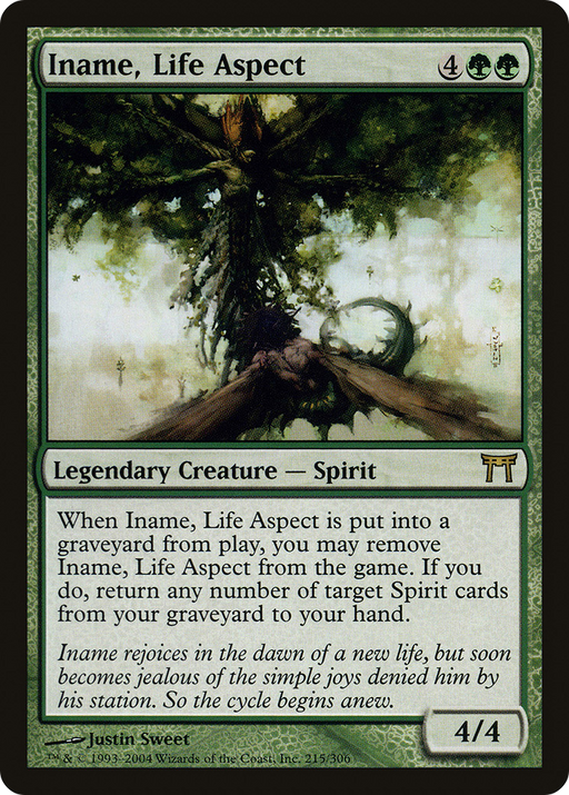 Iname, Life Aspect (CHK-215) [Champions of Kamigawa] MTG Single Wizards of the Coast