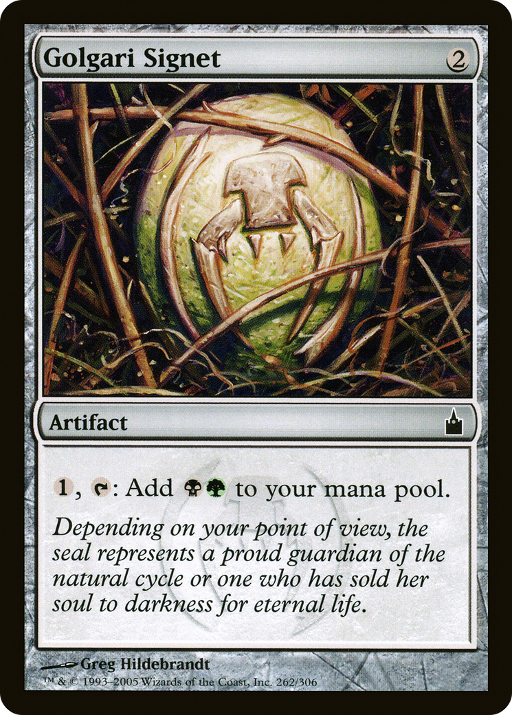 Golgari Signet (RAV-262) [Ravnica: City of Guilds] Foil MTG Single Wizards of the Coast