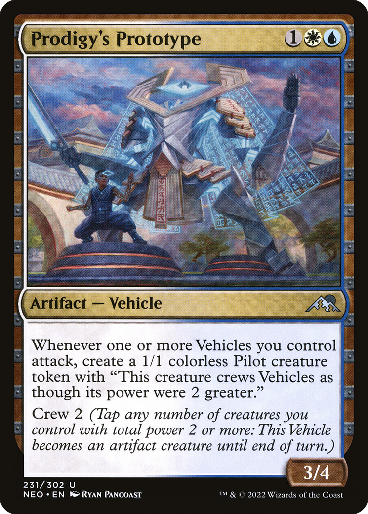 Prodigy's Prototype (NEO-231) [Kamigawa: Neon Dynasty] Foil MTG Single Wizards of the Coast