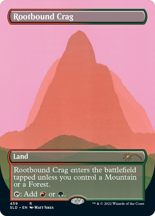 Rootbound Crag (SLD-459) [Secret Lair] Drop (Borderless) MTG Single Wizards of the Coast