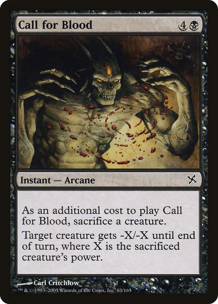 Call for Blood (BOK-063) [Betrayers of Kamigawa] MTG Single Wizards of the Coast