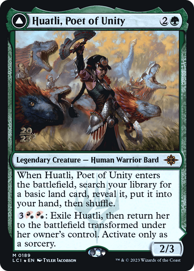 Huatli, Poet of Unity (PRE-189) [The Lost Caverns of Ixalan Promos] Foil MTG Single Wizards of the Coast