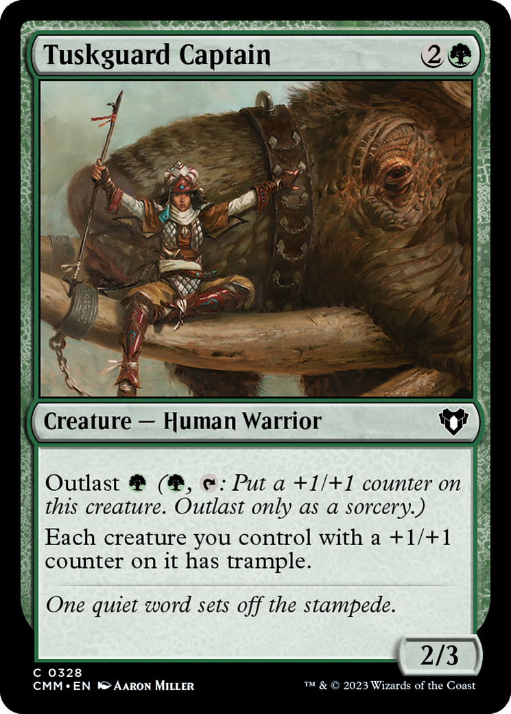 Tuskguard Captain (CMM-328) [Commander Masters] MTG Single Wizards of the Coast