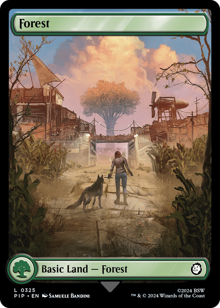 Forest (0325) (PIP-325) [Fallout] Foil MTG Single Wizards of the Coast