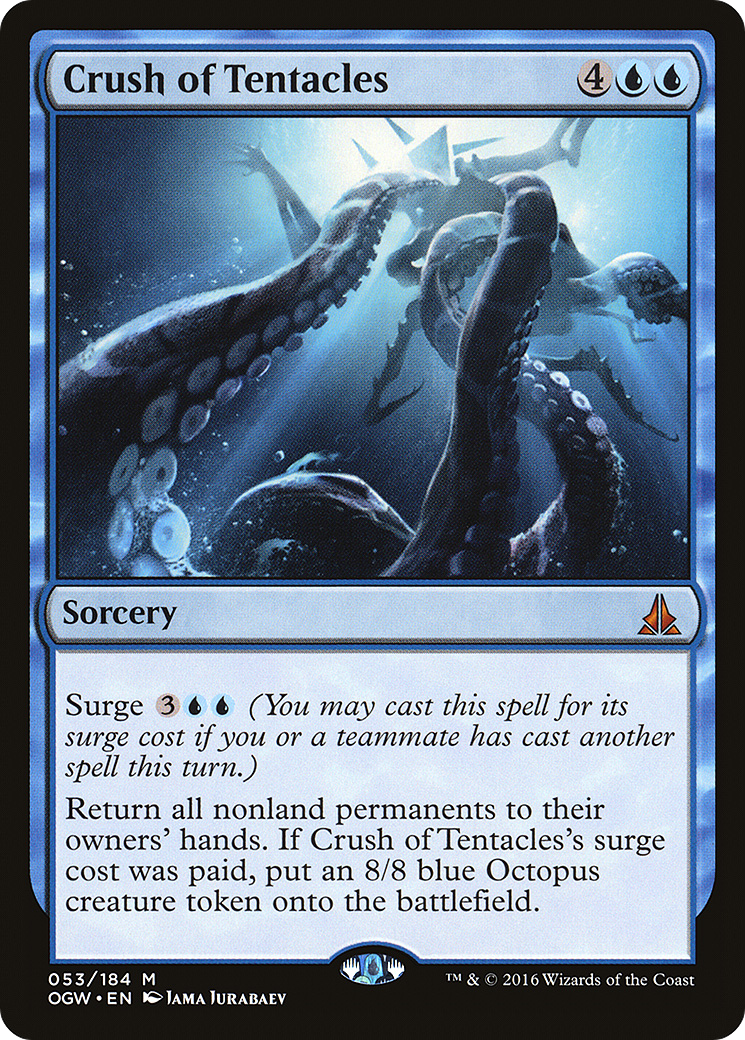 Crush of Tentacles (OGW-053) [Oath of the Gatewatch] MTG Single Wizards of the Coast