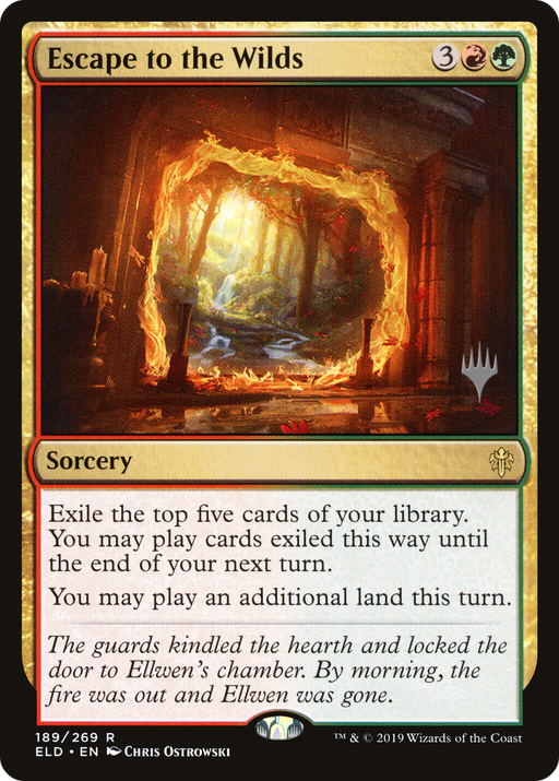 Escape to the Wilds (PPELD-189) [Throne of Eldraine Promos] Foil MTG Single Wizards of the Coast
