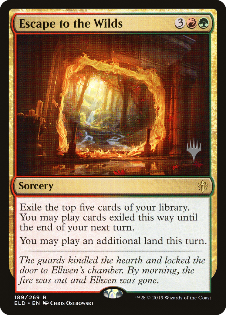 Escape to the Wilds (PPELD-189) [Throne of Eldraine Promos] MTG Single Wizards of the Coast