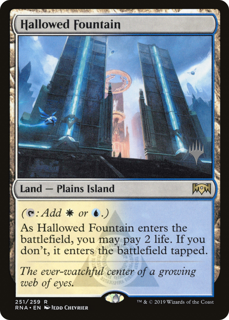 Hallowed Fountain (PPELD-251) [Ravnica Allegiance Promos] MTG Single Wizards of the Coast