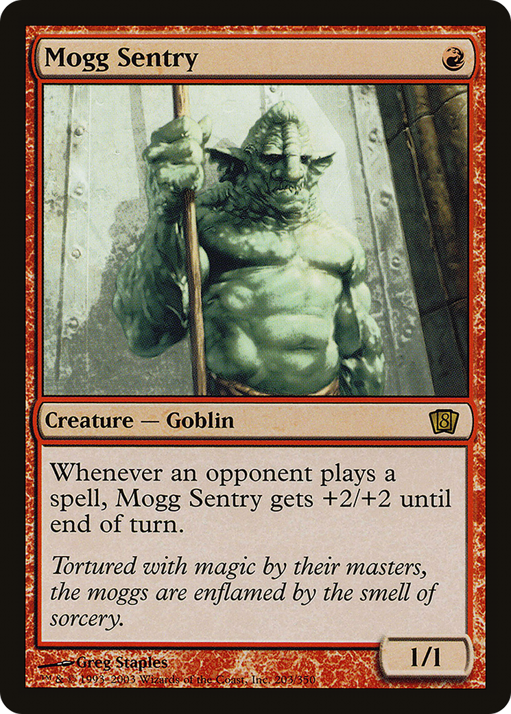 Mogg Sentry (8ED-203) [8th Edition] Foil MTG Single Wizards of the Coast