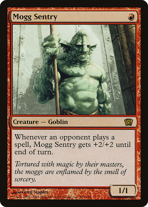 Mogg Sentry (8ED-203) [8th Edition] Foil MTG Single Wizards of the Coast