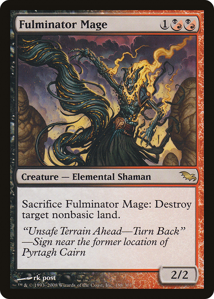 Fulminator Mage (SHM-188) [Shadowmoor] MTG Single Wizards of the Coast