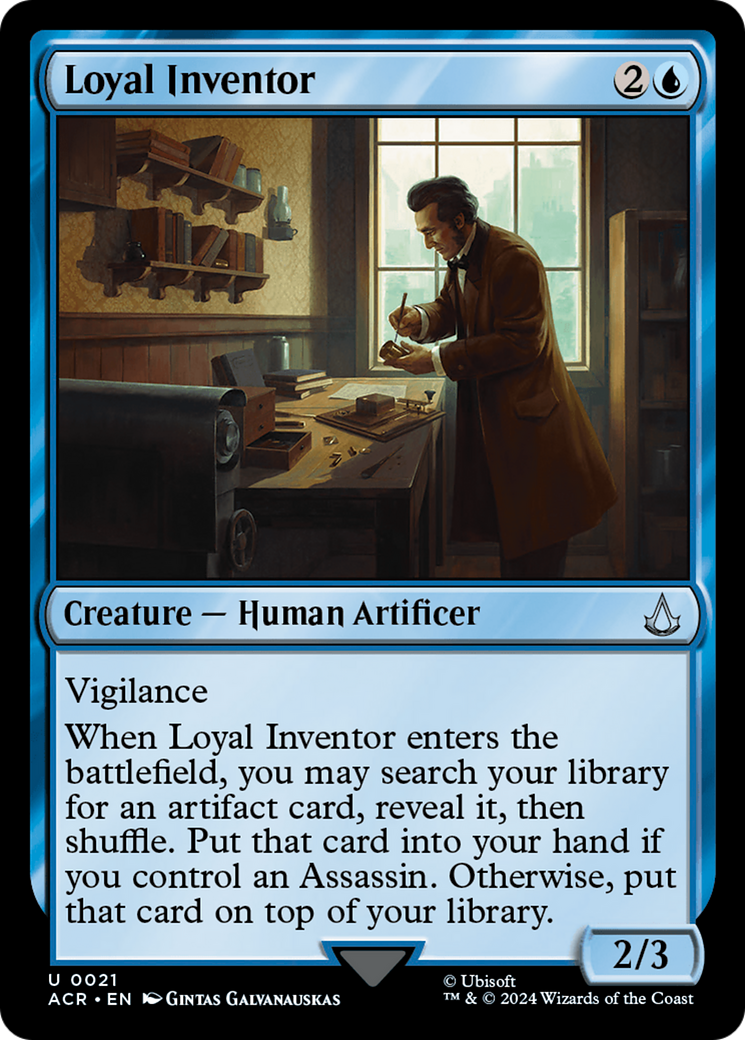 Loyal Inventor [Assassin's Creed] MTG Single Magic: The Gathering   