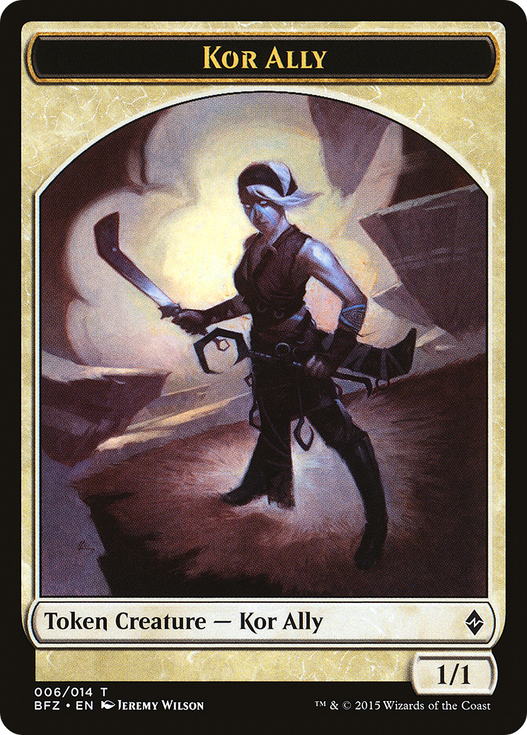 Kor Ally (BFZ-006) [Tokens] Battle for Zendikar Tokens MTG Single Wizards of the Coast