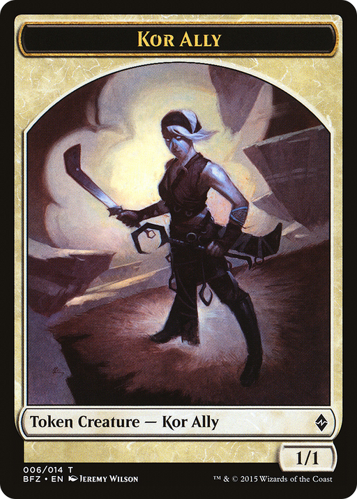 Kor Ally (BFZ-006) [Tokens] Battle for Zendikar Tokens MTG Single Wizards of the Coast