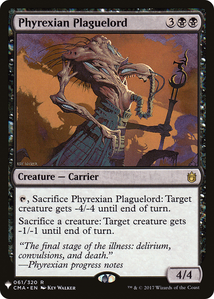 Phyrexian Plaguelord (LIST-CMA-61) [Mystery Booster] The List MTG Single Wizards of the Coast