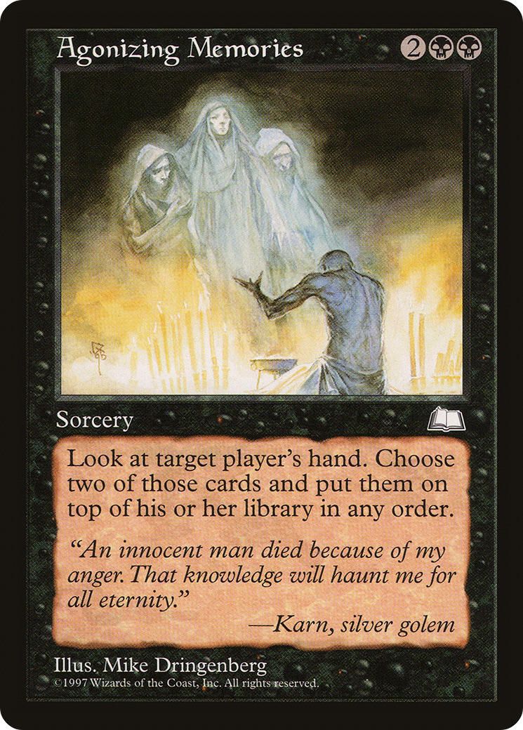 Agonizing Memories (WTH-) [Weatherlight] MTG Single Wizards of the Coast