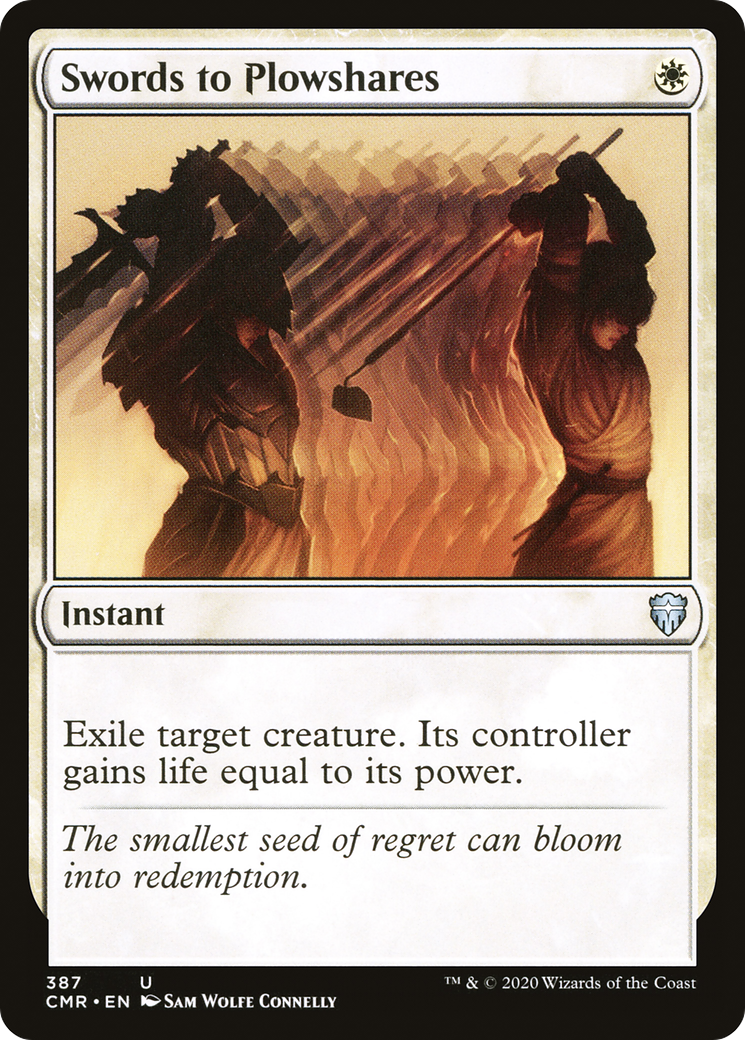 Swords to Plowshares (CMR-387) [Commander Legends] MTG Single Wizards of the Coast