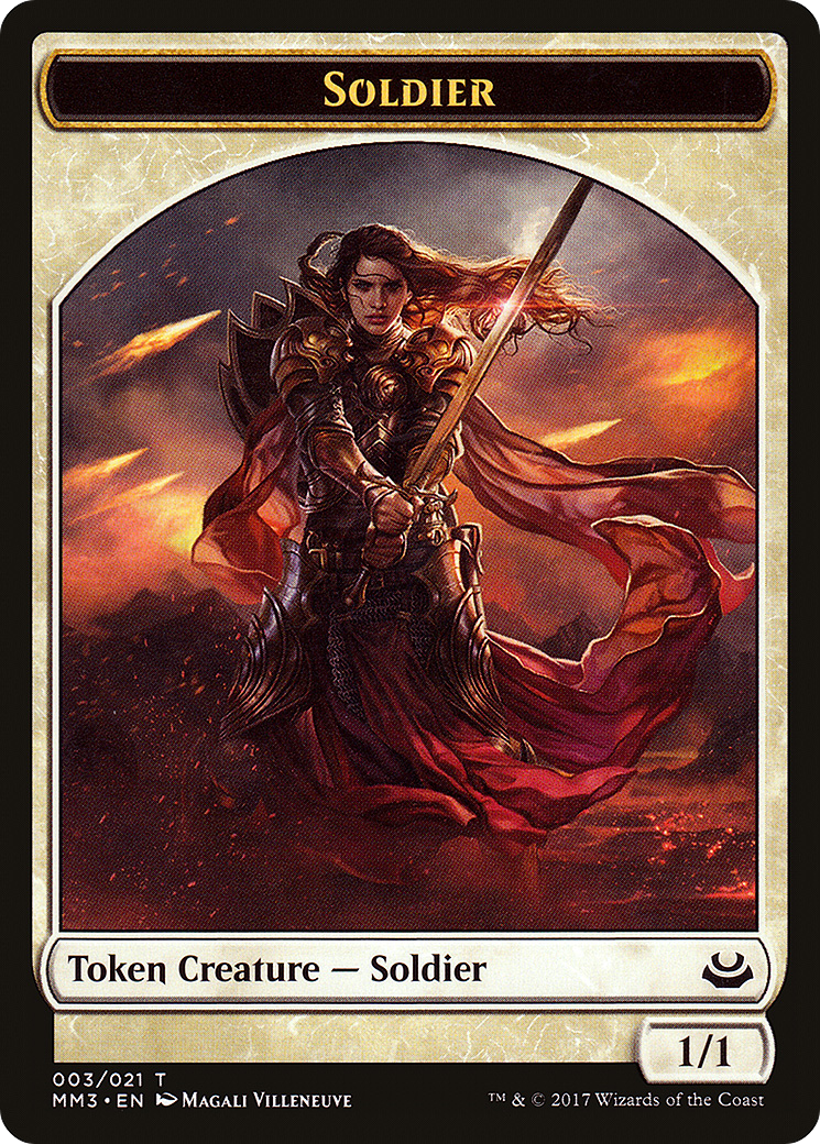 Soldier Token (003) (MM3-003) [Tokens] Modern Masters 2017 Tokens MTG Single Wizards of the Coast