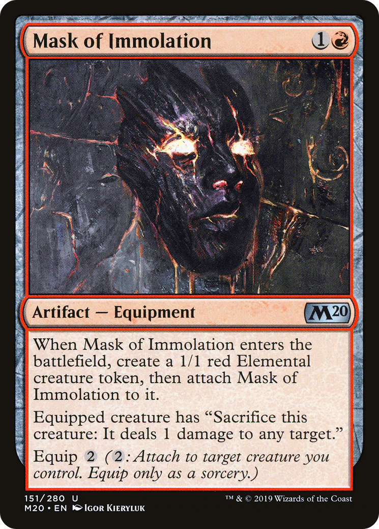 Mask of Immolation (M20-151) [Core Set 2020] MTG Single Wizards of the Coast