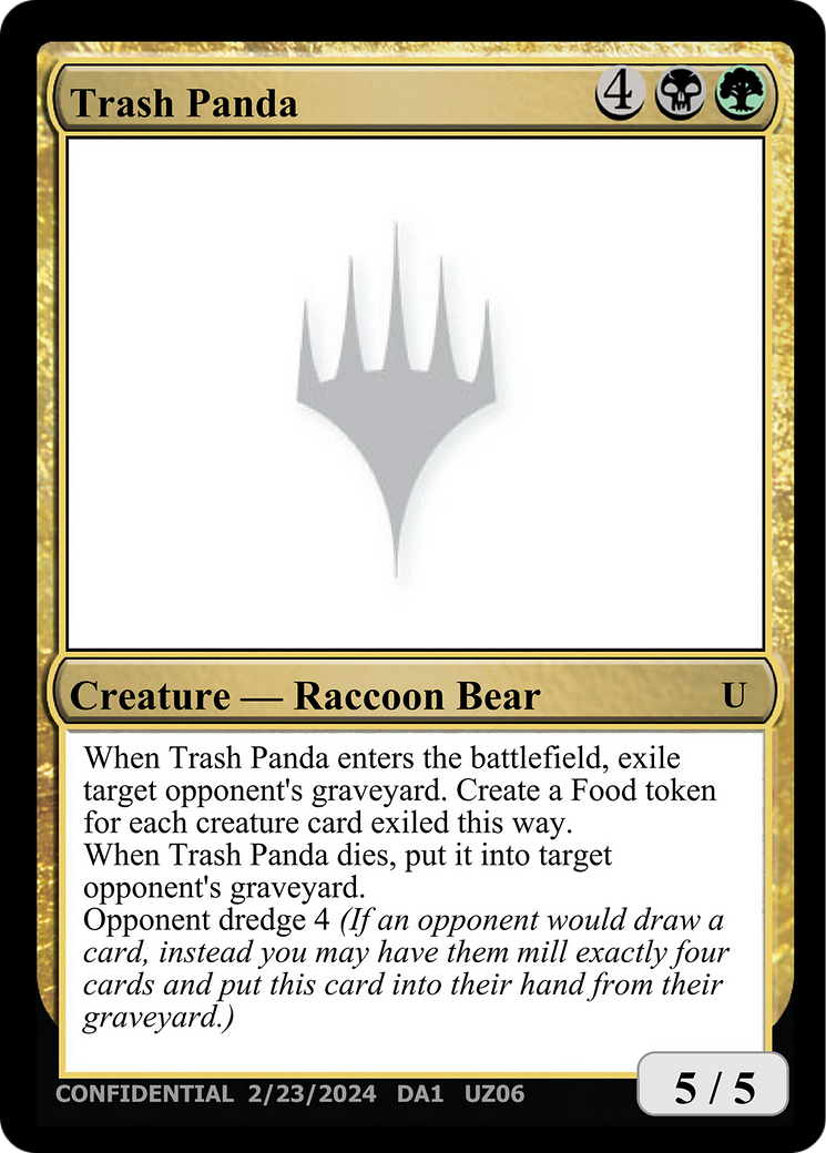Trash Panda (UNK-UZ06) [Misc] Unknown Event MTG Single Wizards of the Coast