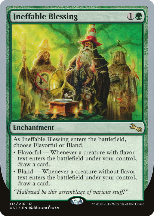 Ineffable Blessing (A) (UST-113) [Unstable] Foil MTG Single Wizards of the Coast
