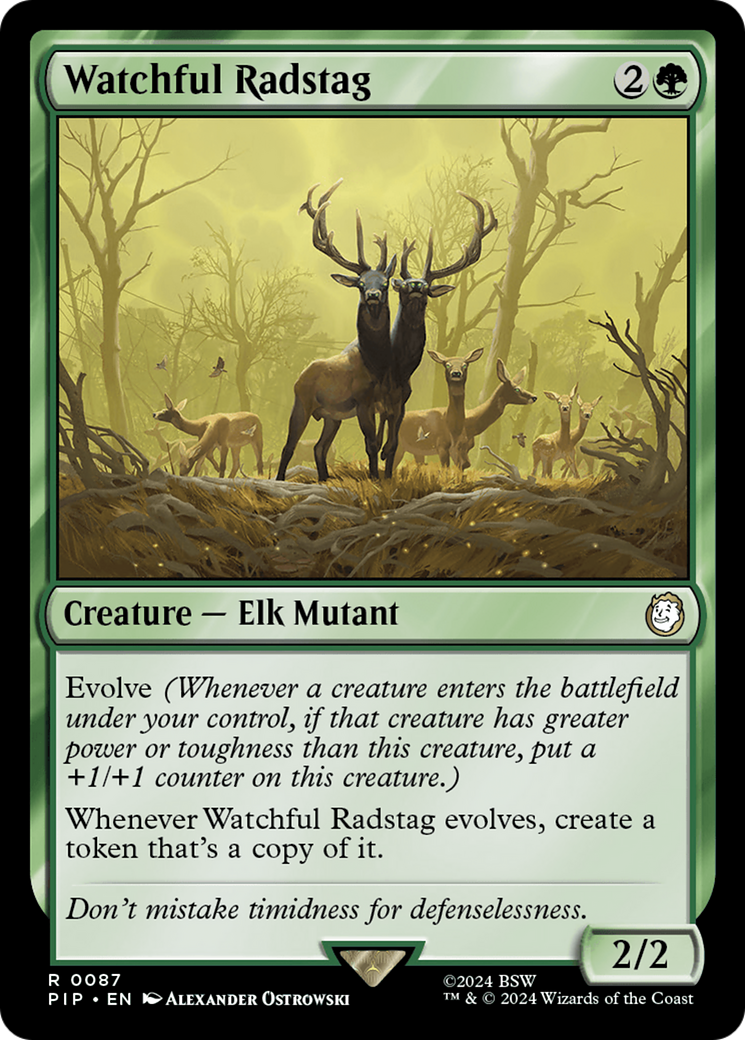 Watchful Radstag (PIP-087) [Fallout] MTG Single Wizards of the Coast