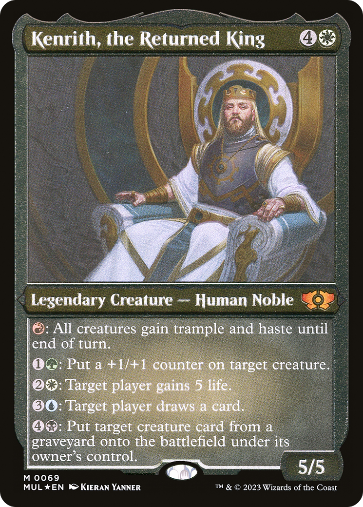 Kenrith, the Returned King (MUL-069) [Multiverse Legends] Etched Foil MTG Single Multiverse Legends